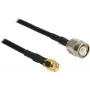 Coaxial Cable DeLOCK 89499 CFD200 7.5 m TNC SMA Black