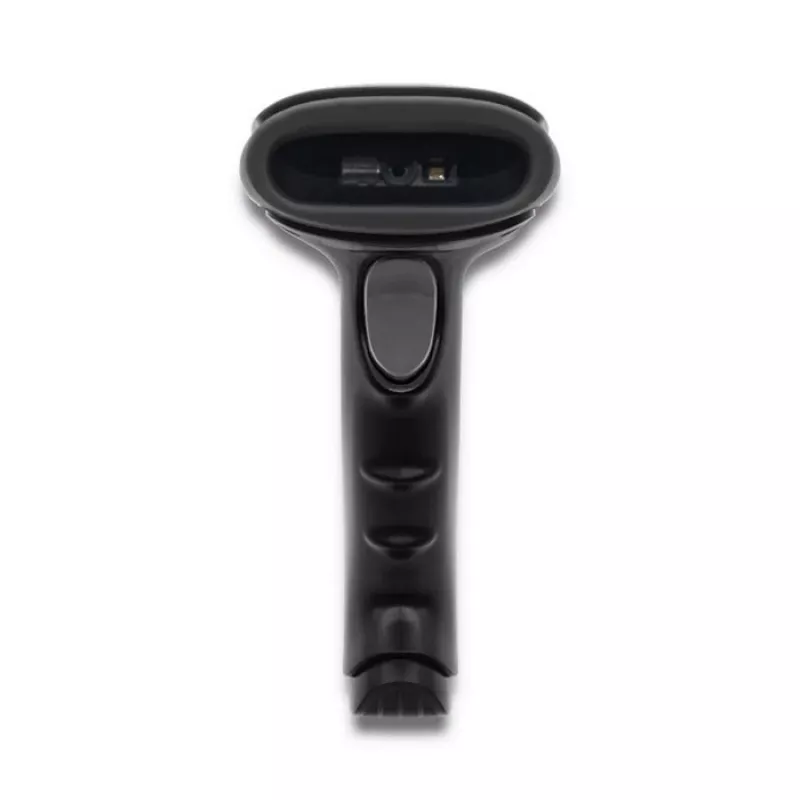 Handheld barcode reader QOLTEC 50868 — 1D/2D laser scanner, USB wired & wireless, working distance 600 mm, black