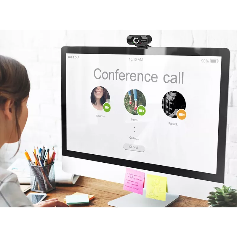 Webcam Tracer WEB007 2 MP 1920 x 1080 pixels USB 2.0 Black