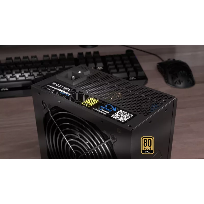 Power supply unit ENDORFY Supremo FM6 850 W, 24-pin ATX, fully modular, 80 PLUS Gold, 120 mm fan, black
