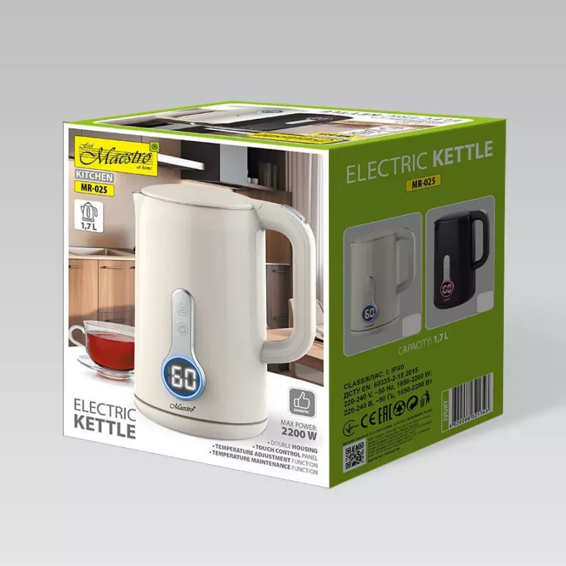 Maestro MR-025-BLACK electric kettle