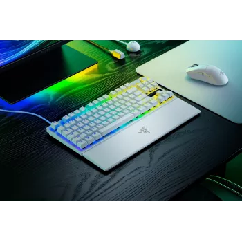 Razer Huntsman V3 Pro Tenkeyless 8KHz | Gaming keyboard | Wired | US | White | Razer Analog Optical Switch Gen-2