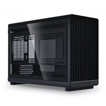 Left-side tempered glass panel for Lian Li A3-mATX chassis — black