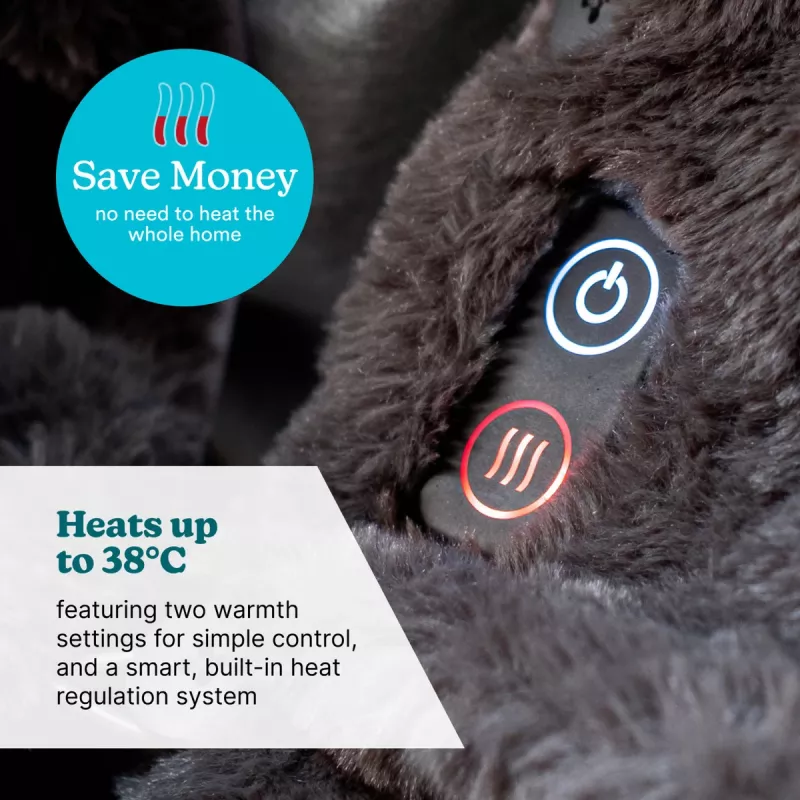 HoMedics Cordless Warming Shawl HCM-SWL100 — rechargeable wearable heater, cordless shawl for shoulders and back