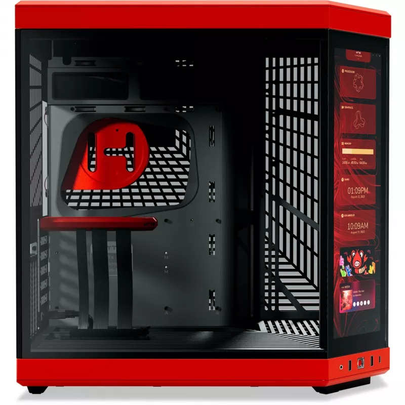 HYTE Y70 Touch Infinite Midi Tower Black, Cherry colour
