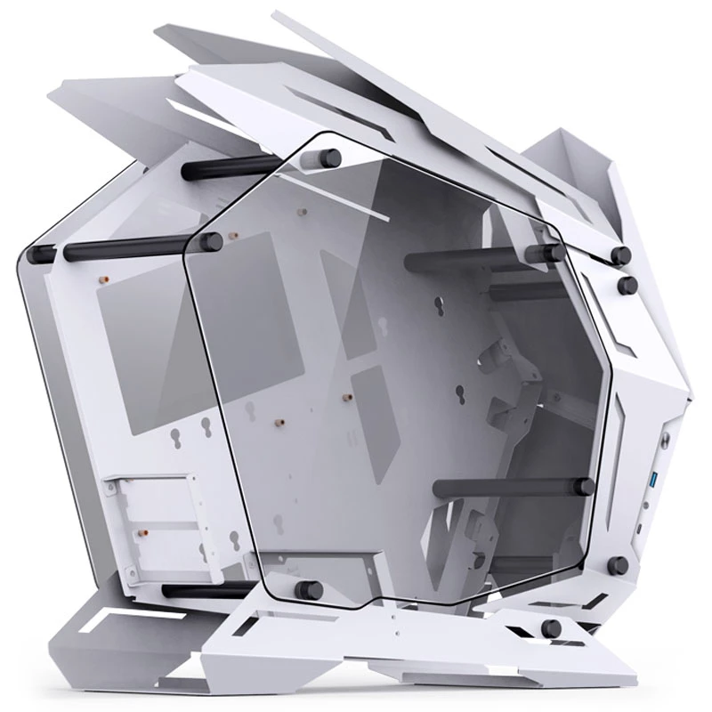 Mini Micro-ATX Tower Jonsbo MOD3 Tempered Glass White PC case, Mini-ITX/Micro-ATX support