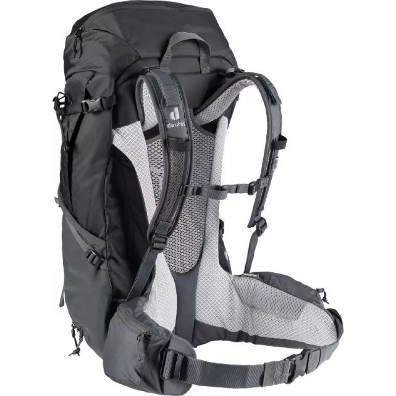 Backpack Deuter Futura Pro 38 L — 38 L hiking and mountaineering pack, Ventilated back, Waist belt, Chest strap, Black