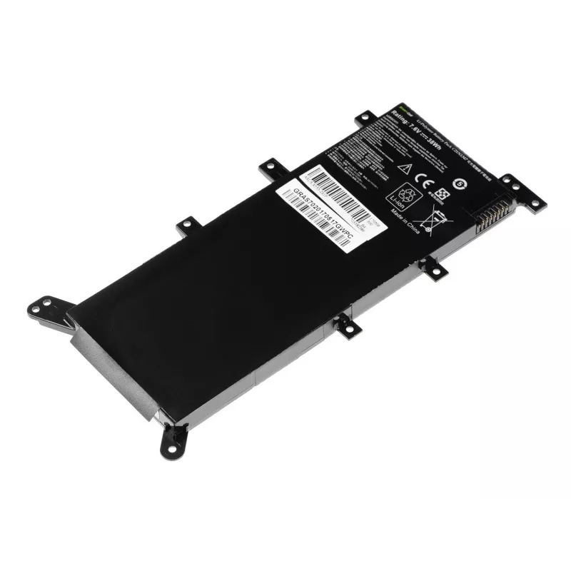 Laptop battery Green Cell for ASUS A555 F555 K555 R556 X555, LiPo 4000 mAh, 7.6 V, 4 cells, black