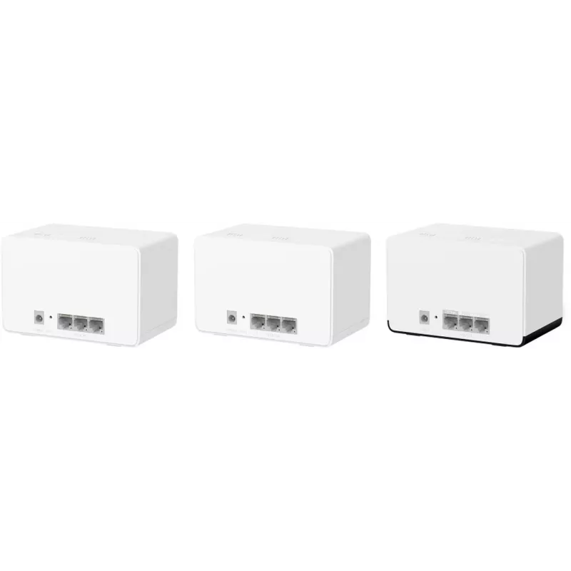 Router MERCUSYS Halo H85X Dual-band Wi‑Fi 6 (802.11ax), 2.4/5 GHz, up to 2402 Mbps, 3 LAN ports, white (3-pack)