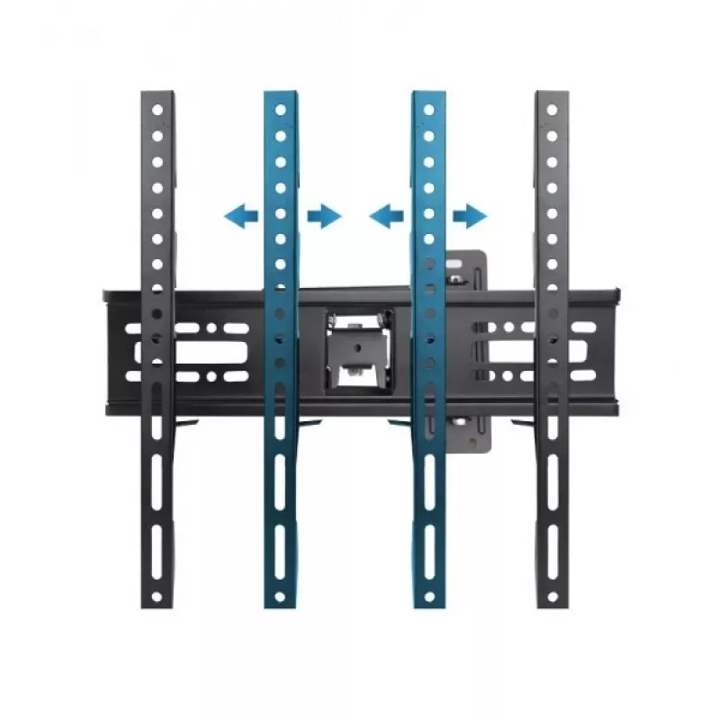Wall TV mount ESPERANZA ERW016 for 70 inch TVs, black, 45 kg capacity, VESA 75x75–400x400, tilt 15°