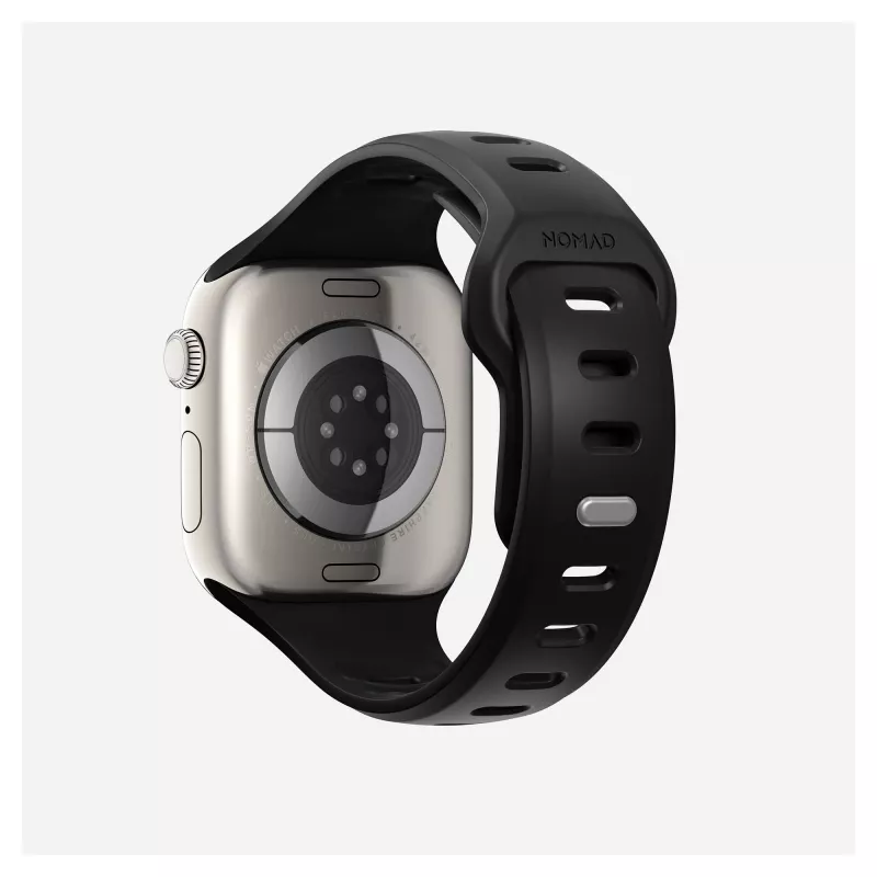 Watch band Nomad Tempo Band Black Rubber, 18 mm width, fits wrists 135–175 mm