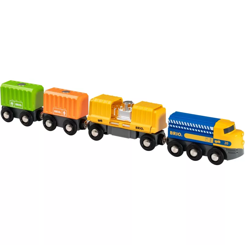 Train BRIO Three-Wagon Cargo Train