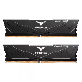 Team Group VULCAN FLABD516G6000HC3001, 16 GB, 1 x 16 GB, DDR5, 6000 MHz, 288-pin DIMM, Black