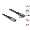 USB Cable DeLOCK 81148 2m USB C Black 20 Gbit/s