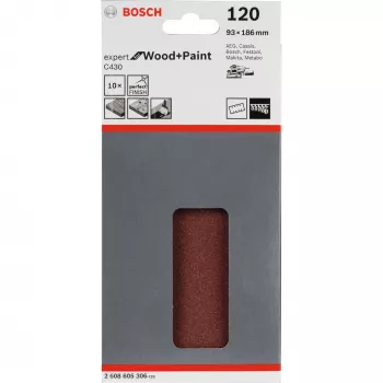 Bosch C430 Expert for Wood and Paint, 10 pc(s), 93 mm, 186 mm