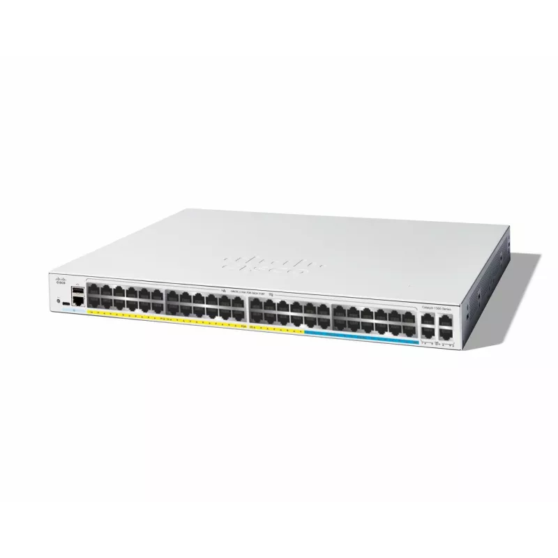 Managed Switch Cisco Catalyst C1300-48MGP-4X L2/L3 Gigabit Ethernet PoE