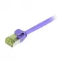 Synergy 21 patch cable RJ45 CAT6A 500Mhz purple S/FTP slimline round d - Cable - Network
