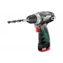 Pistol Grip Drill Metabo PowerMaxx BS Basic 1400 RPM, Black, Green