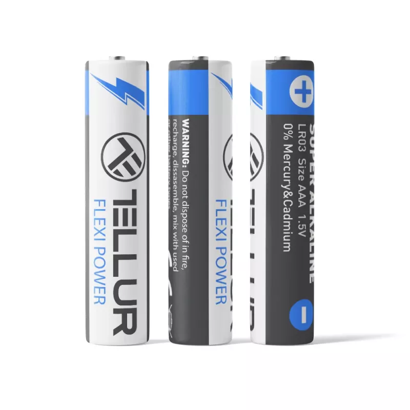 Battery Tellur Flexi Power AAA LR03 1.5V, 2 pcs set