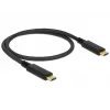 USB Cable DeLOCK 83042 USB 3.2 Gen 2 0.5m USB C Black