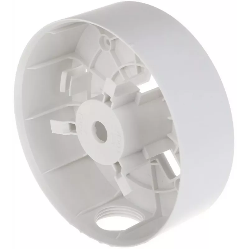 Junction box Hikvision DS-1280ZJ-PT3 — white, universal mount, Ø12 cm, height 40.5 mm, max load 2 kg