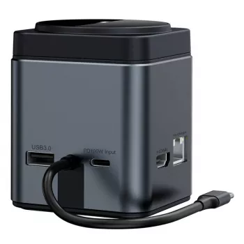 Docking station BlitzWolf BW-TH17 9-in-1 with 15W charger — USB-C, HDMI, PD ports