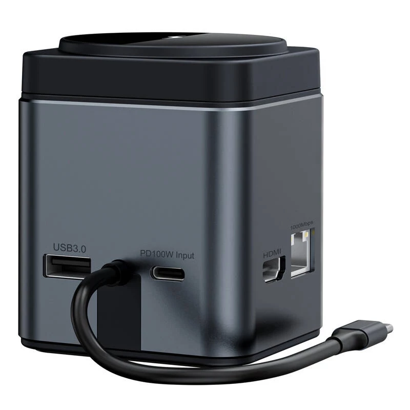 Docking station BlitzWolf BW-TH17 9-in-1 with 15W charger — USB-C, HDMI, PD ports