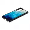 Protective case iKins for Samsung Galaxy Note 20 — blue lake and black, slim cover