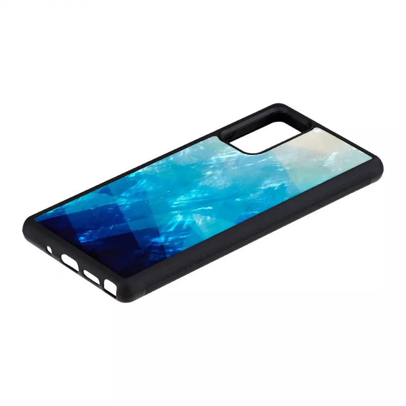 Protective case iKins for Samsung Galaxy Note 20 — blue lake and black, slim cover