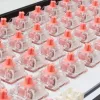 White Shark Venom Rose mechanical keyboard switches, 25 pcs