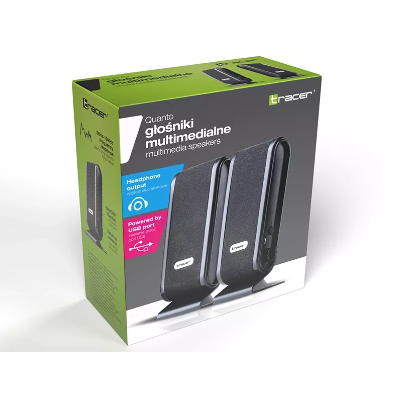 Speakers 2+0 Quanto Black USB