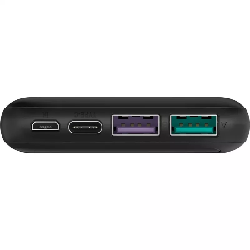 Fast-Charging-Powerbank 10.000 mAh (black, USB-C PD, QC 3.0, 10.000 mAh)
