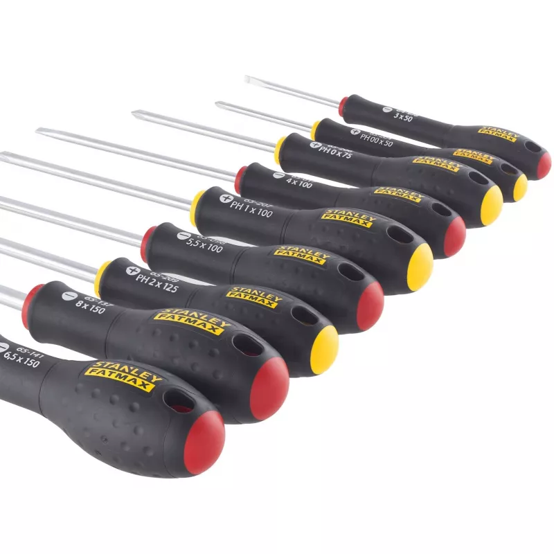 Manual screwdriver set STANLEY FATMAX FMHT65439-0 — straight screwdrivers, assorted sizes
