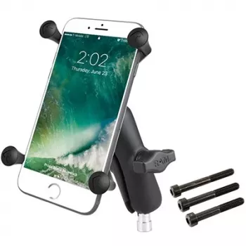 RAM Mounts X-Grip Large Phone Mount Motorcycle Handlebar Clamp Black