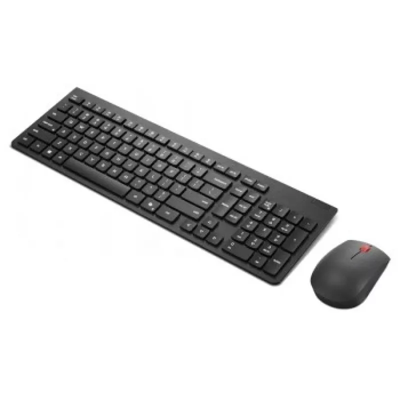 Wireless keyboard and mouse set Lenovo Essential Wireless Combo Gen2 — black, compact layout, wireless connection