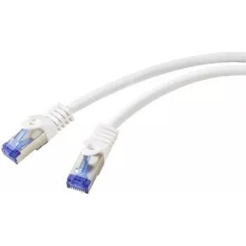 Renkforce RF-5771522 Network Cable White 1 m Cat6a S/FTP (S-STP) (RF-5771522)