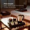 Adler AD 1354 Hotel kettle stainless steel 1.2 L + tray with cups black, steel