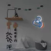 Decorative neon light MANTA SNL90MT Style Neon Lights — Astronaut on Rocket motif
