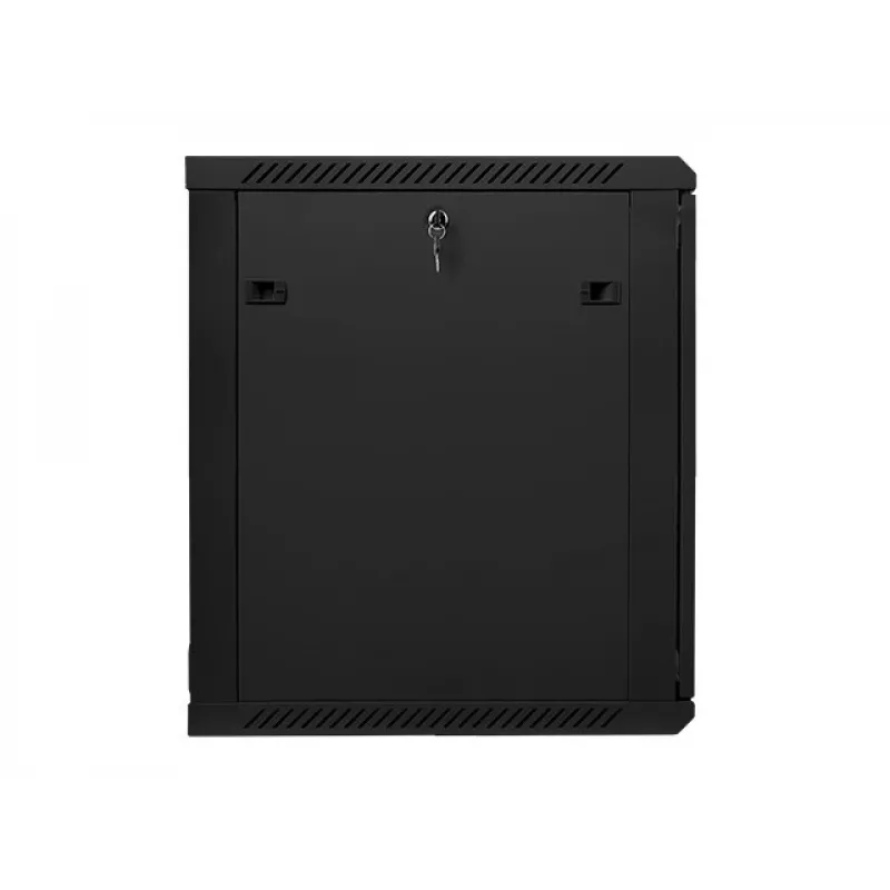 Lanberg WF01-6615-10B 19 inch 15U Wall-Mount Rack Cabinet 600x600mm Black with Glass Door