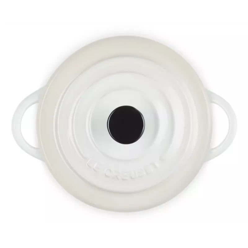 Le Creuset 71901107160100 Mini Dutch Oven, 0.25 L, White