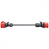 Adapter for Gemini flex 11 kW, CEE Red Three-Phase Power 16A > CEE Red 32A (black, 30cm)