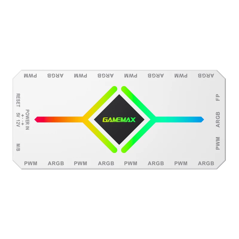 Gamemax | Remoter control | V4.0 ARGB PWM HUB BK | White | Gamemax