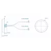 LTE Antenna Teltonika 003R-00252, Roof Mount with SMA Connectors, COMBO MIMO