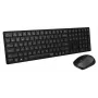 Wireless mouse RAPOO 8020M Black — 2.4 GHz optical, compact portable design