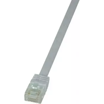 LogiLink CF2061U RJ45 network cable, patch cable CAT 6 U/UTP 3.00 m white highly flexible 1 pc.