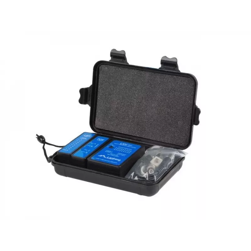 Network Cable Tester Lanberg NT-0404 PoE Tester Black Blue