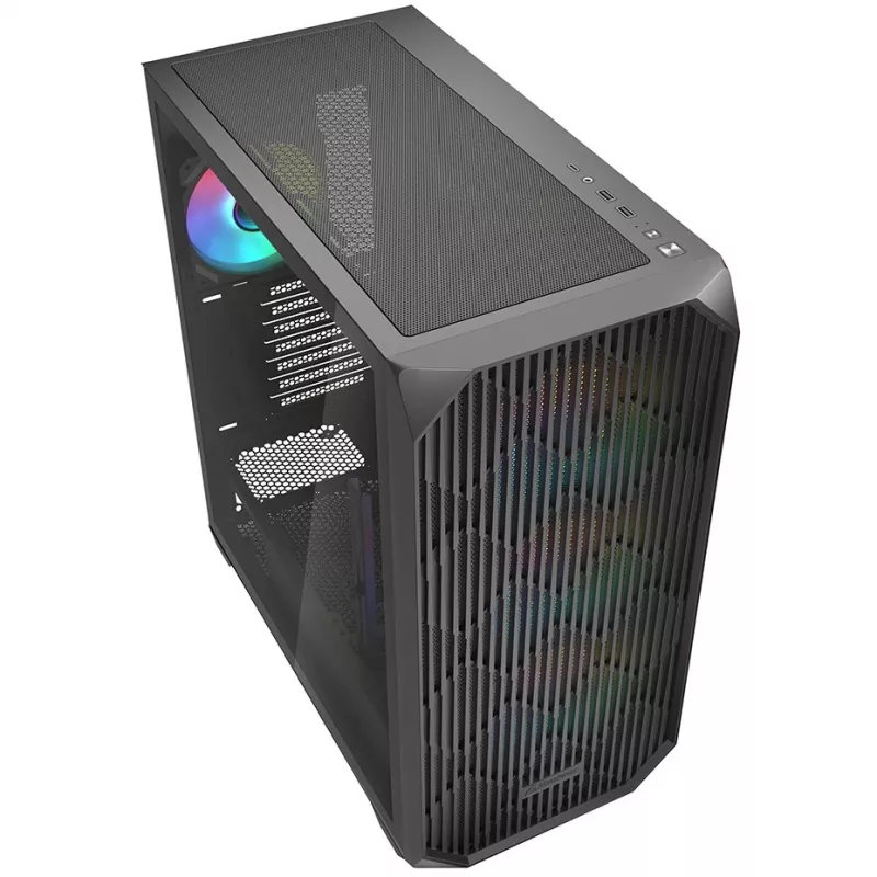 Sharkoon AK3 RGB Midi Tower Black