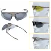Shooting Glasses WOSPORT 6055T with 3 Interchangeable Lenses and Adjustable Strap