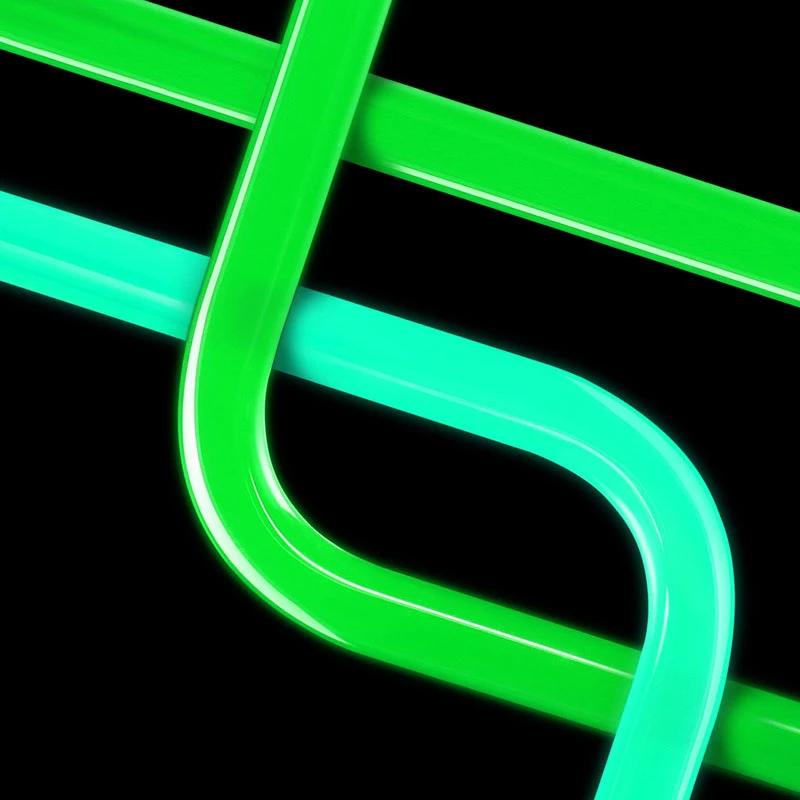 EK Water Blocks EK-Loop Hard Tube 14/10mm acrylic, bent 90 degrees - 80cm, 6 pieces
