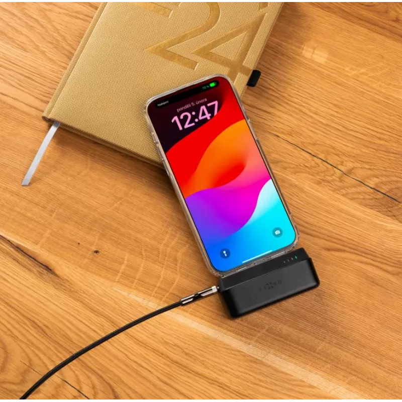 Portable power bank FIXED FIXZEN-5PL-BK, 5000 mAh, USB-C 20W (5V/3A, 9V/2.22A, 12V/1.67A)